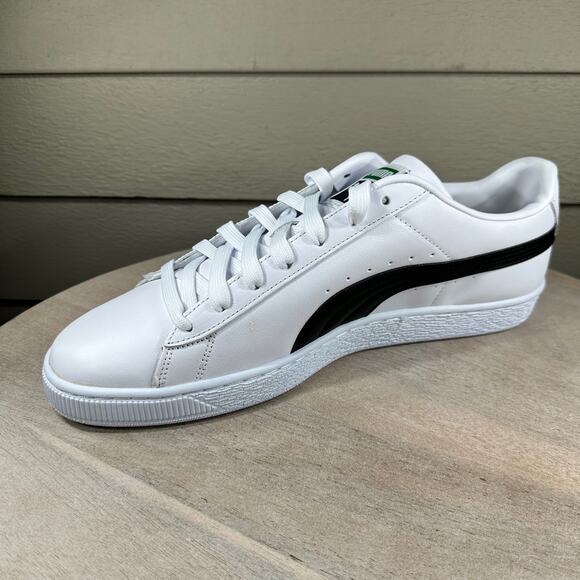 Puma Classic XXI Mens Sneakers Size 13 White Black Accent Low Top Court Low Top - Picture 5 of 15